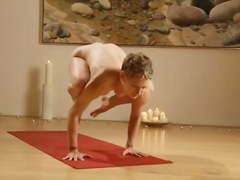 Full nude yoga